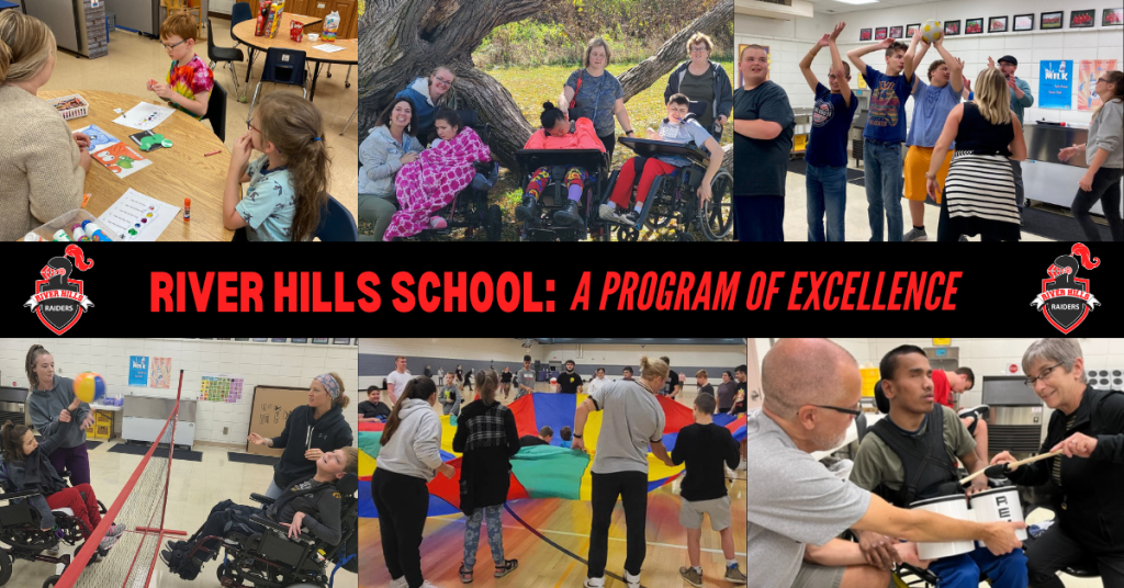 River Hills School is a public sponsored special school for students with moderate, severe, and profound developmental disabilities. The school serves students from kindergarten through age 21.